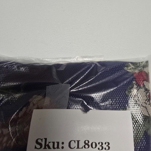 Lucky Brand Floral Sheer Tassel Blouse Womens Small‎ Blue Boho Airy Popover Top - Picture 13 of 13